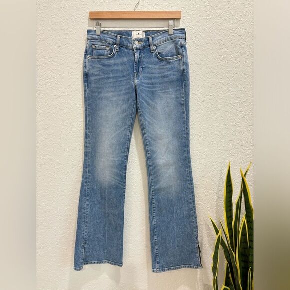 7 for all Mankind Original Bootcut Side Split Hem Jeans Size 28
